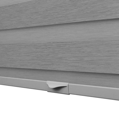 1pc Blackout Cordless Roller Zebra Shade Gray - Lumi Home Furnishings 3 1pc Blackout Cordless Roller Zebra Shade Gray - Lumi Home Furnishings - Image 3