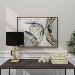 Contemporary Canvas Abstract Framed Wall Art With Gold Frame Gold - CosmoLiving By Cosmopolitan 34 Contemporary Canvas Abstract Framed Wall Art With Gold Frame Gold - CosmoLiving By Cosmopolitan -Northlight Store GUEST e5827d8f aac6 438d 990c 17dc461282ab