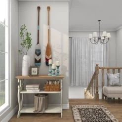 Set Of 2 Wood Paddle Novelty Canoe Oar Wall Decors With Arrow And Stripe Patterns - Olivia & May -Northlight Store GUEST e58cc031 a9fb 4ab1 ba9a 33f3f4cc230d