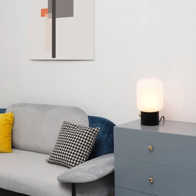 12" Cohen Table Lamp With Frosted Glass Shade - Globe Electric 1 12" Cohen Table Lamp With Frosted Glass Shade - Globe Electric