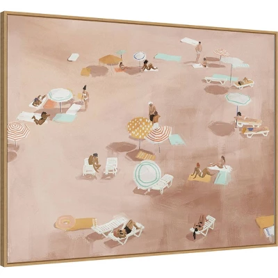 42" X 32" Under The Sun Warm Brown By Urban Road Framed Canvas Wall Art Print - Amanti Art 1 42" X 32" Under The Sun Warm Brown By Urban Road Framed Canvas Wall Art Print - Amanti Art