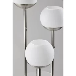 Bianca Shelf Floor Lamp Brushed Steel - Adesso -Northlight Store GUEST e7888e61 39f9 494b 98e6 44d164a48cad