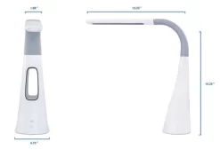 Mount-It! Turcom AirLight Ultrabright LED Desk Lamp With Bladeless Three Speeds Fan Panel | White -Northlight Store GUEST e88c9794 be37 47e9 9179 6b3f6ecda07d