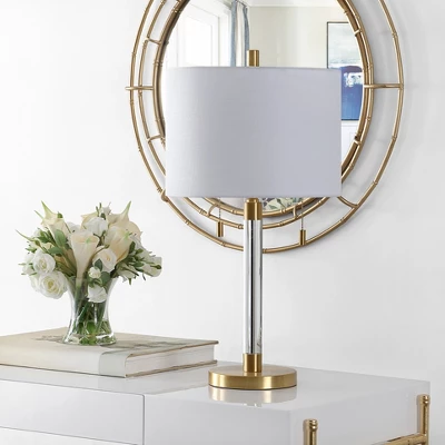 Bixby Glass Table Lamp - Brass - Safavieh 1 Bixby Glass Table Lamp - Brass - Safavieh