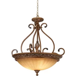 Kathy Ireland Sterling Estate Golden Bronze Pendant Chandelier 26 1/2" Wide Rustic Champagne Bowl Shade 3-Light Fixture For Dining Room Kitchen Island 10 Kathy Ireland Sterling Estate Golden Bronze Pendant Chandelier 26 1/2" Wide Rustic Champagne Bowl Shade 3-Light Fixture For Dining Room Kitchen Island -Northlight Store GUEST e8c44eec 4da0 40e7 8e63 30f6c9088e63