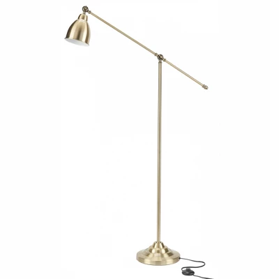 54" Metal Swing Arm Reading Floor Lamp - Nourison 8 54" Metal Swing Arm Reading Floor Lamp - Nourison - Image 8