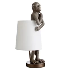 Standing Antique Brass Monkey Table Lamp With Shade Blue - StyleCraft -Northlight Store GUEST e9d3cae0 8ae6 4704 bd1c 970a28f48410