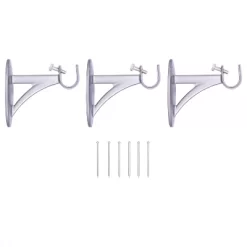 Kenney Fast Fit Easy Install Jamey 5/8" Decorative Window Curtain Rod