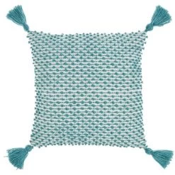 18"x18" Loops Striped Square Throw Pillow With Tassels - Mina Victory -Northlight Store GUEST e9eab6ca 0fd6 4001 9b12 21f1b594f15b
