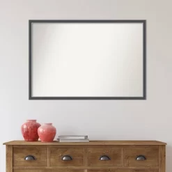 38" X 26" Non-Beveled Eva Black Silver Thin Wall Mirror - Amanti Art -Northlight Store GUEST ea2b2f57 f11a 4f61 a488 f493f5b4585e