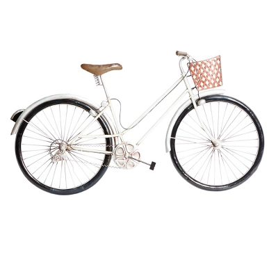 Metal Bike Wall Decor With Seat, Basket And Handles - Olivia & May 5 Metal Bike Wall Decor With Seat, Basket And Handles - Olivia & May - Image 5