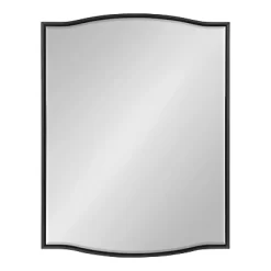 17" X 24" Sedelle Decorative Framed Wall Mirror Black - Kate & Laurel All Things Decor
