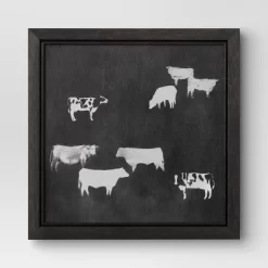 (Set Of 2) 12" X 12" Cow Collection II Framed Wall Canvases - Threshold™ -Northlight Store GUEST eba1d89c 78cc 4c5b 8c67 3a03cc2b6c22