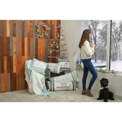 Carol & Frank Morgan Winter Woven Throw Pillow -Northlight Store GUEST ebb072ad 75f1 461e 8b85 cd88048788d6