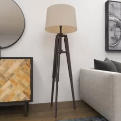 Industrial Wood Floor Lamp Black - Olivia & May -Northlight Store GUEST ed3a0543 f89f 4eef b22b d94610e2fd24
