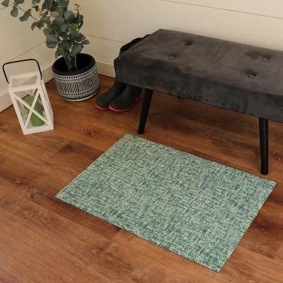 2'x3' ColorStar Static Door Mat Green - Bungalow Flooring 2 2'x3' ColorStar Static Door Mat Green - Bungalow Flooring - Image 2