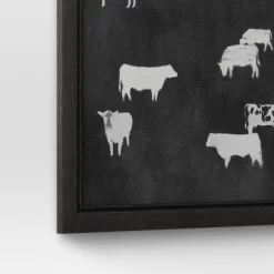 (Set Of 2) 12" X 12" Cow Collection II Framed Wall Canvases - Threshold™ -Northlight Store GUEST ed6cea91 4424 4805 8aee 4c4271b75676
