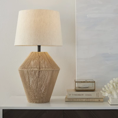 23" Natural Jute Woven Table Lamp - Nourison 3 23" Natural Jute Woven Table Lamp - Nourison - Image 3