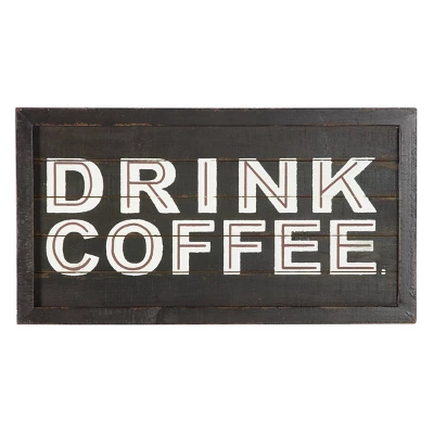 Farmhouse Wood Coffee Sign Wall Decor Brown - Olivia & May 3 Farmhouse Wood Coffee Sign Wall Decor Brown - Olivia & May - Image 3
