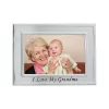 Lawrence Frames Brushed Metal 4x6 I Love Grandma Picture Frame - Sentiments Collection 506564