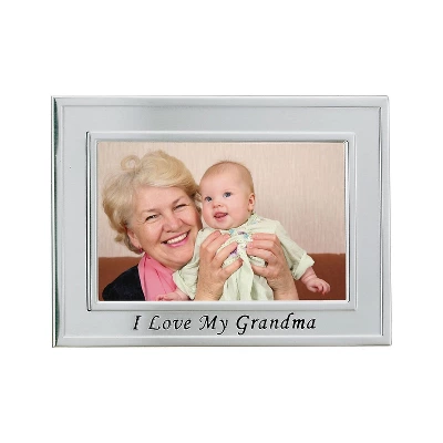 Lawrence Frames Brushed Metal 4x6 I Love Grandma Picture Frame - Sentiments Collection 506564 1 Lawrence Frames Brushed Metal 4x6 I Love Grandma Picture Frame - Sentiments Collection 506564
