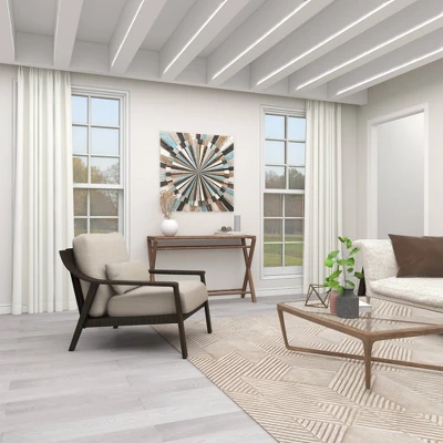 Wood Starburst Handmade Carved Wall Decor - Olivia & May 9 Wood Starburst Handmade Carved Wall Decor - Olivia & May - Image 9