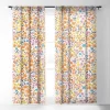 Marta Barragan Camarasa Flowery Meadow Colors Single Panel Sheer Window Curtain - Deny Designs