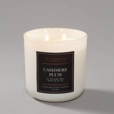 12oz Jar Candle Cashmere Plum - The Collection By Chesapeake Bay Candle 4 12oz Jar Candle Cashmere Plum - The Collection By Chesapeake Bay Candle - Image 4