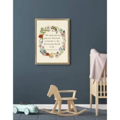 18" X 24" Sylvie The Only Person Framed Canvas Wall Art By Mia Charro Gold - Kate And Laurel -Northlight Store GUEST f0a81d60 3a70 47b7 a6a9 3f9588152f6a