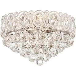 Vienna Full Spectrum Moira Vintage Ceiling Light Flush Mount Fixture 16" Wide Satin Nickel 6-Light Clear Crystal Balls For Bedroom Kitchen Living Room 8 Vienna Full Spectrum Moira Vintage Ceiling Light Flush Mount Fixture 16" Wide Satin Nickel 6-Light Clear Crystal Balls For Bedroom Kitchen Living Room -Northlight Store GUEST f13cfef7 d5df 4daa 8dde 7df200fb88bf