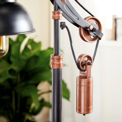 Industrial Metal Desk Lamp Black - Olivia & May 2 Industrial Metal Desk Lamp Black - Olivia & May - Image 2