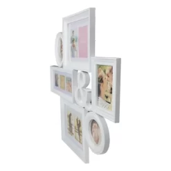 Northlight 27.75" White Multi-Size Collage Photo Picture Frame Wall Decoration