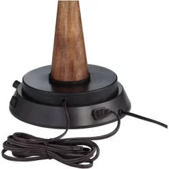 360 Lighting Helene Country Cottage Table Lamp 26" High Cream White Ceramic With Dimmable USB Workstation Base Tan Drum Linen For Living Room Desk -Northlight Store GUEST f49da493 c12c 4227 816d 65c58a165cb1