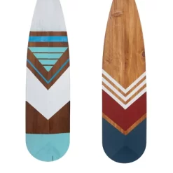Set Of 2 Wood Paddle Novelty Canoe Oar Wall Decors With Arrow And Stripe Patterns - Olivia & May -Northlight Store GUEST f840cdd2 987a 42cf 8df8 4defaabf7596