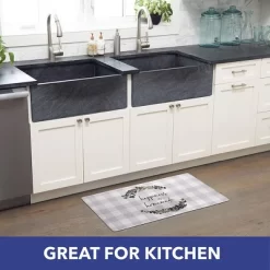 J&V TEXTILES Anti Fatigue Kitchen Mat Cushioned Anti Fatigue, Non Slip Waterproof Mat Standing Desk, 20x36x1/2 Inches (Happy Is Homemade) 5 J&V TEXTILES Anti Fatigue Kitchen Mat Cushioned Anti Fatigue, Non Slip Waterproof Mat Standing Desk, 20x36x1/2 Inches (Happy Is Homemade) -Northlight Store GUEST f8f410ee c87b 4608 9d13 26eafe38ad85