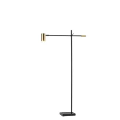 58" X 63" Collette Floor Lamp (Includes LED Light Bulb) Black - Adesso -Northlight Store GUEST fb2e8077 393e 487f b411 706ed620b541