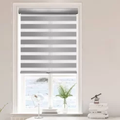 1pc Blackout Cordless Roller Zebra Shade Gray - Lumi Home Furnishings 15 1pc Blackout Cordless Roller Zebra Shade Gray - Lumi Home Furnishings -Northlight Store GUEST fb401a13 e5ac 418b ab03 290687e31b5e