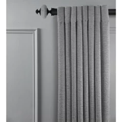 Linen Avenue Grey Stone Cap Single And Double Window Curtain Rod Set -Northlight Store GUEST fb94d6e6 71cc 4696 a50f f8a8745e8609