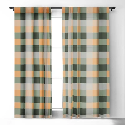 Miho Retro Color Illusion 84" X 50" Single Panel Blackout Window Curtain - Deny Designs 1 Miho Retro Color Illusion 84" X 50" Single Panel Blackout Window Curtain - Deny Designs