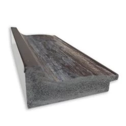 41" X 29" Non-Beveled Alta Rustic Char Wall Mirror - Amanti Art