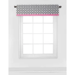 Bacati - Love Black/Fuschia Window Valance -Northlight Store GUEST fe5ede68 90b2 48bd 97c8 701738cf5ff0