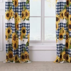 Sunflower Window Panel Blackout Curtain Pair 42" X 84" Gold By Barefoot Bungalow -Northlight Store GUEST ffbbc577 e815 4f5d 9e82 16954b6eac2d