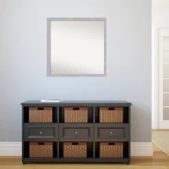 28" X 28" Non-Beveled Grace Brushed Nickel Narrow Wall Mirror - Amanti Art -Northlight Store GUEST ffe5dff7 0a03 4f90 9408 f088f8c94c56